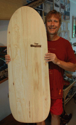 custom 4' stand up alaia for top surfer in WA